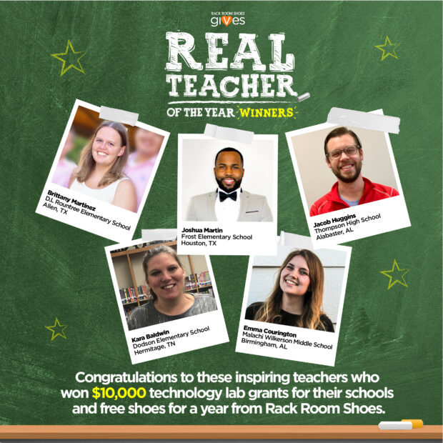 Rack Room Shoes Announces Real Teacher Of The Year Winners