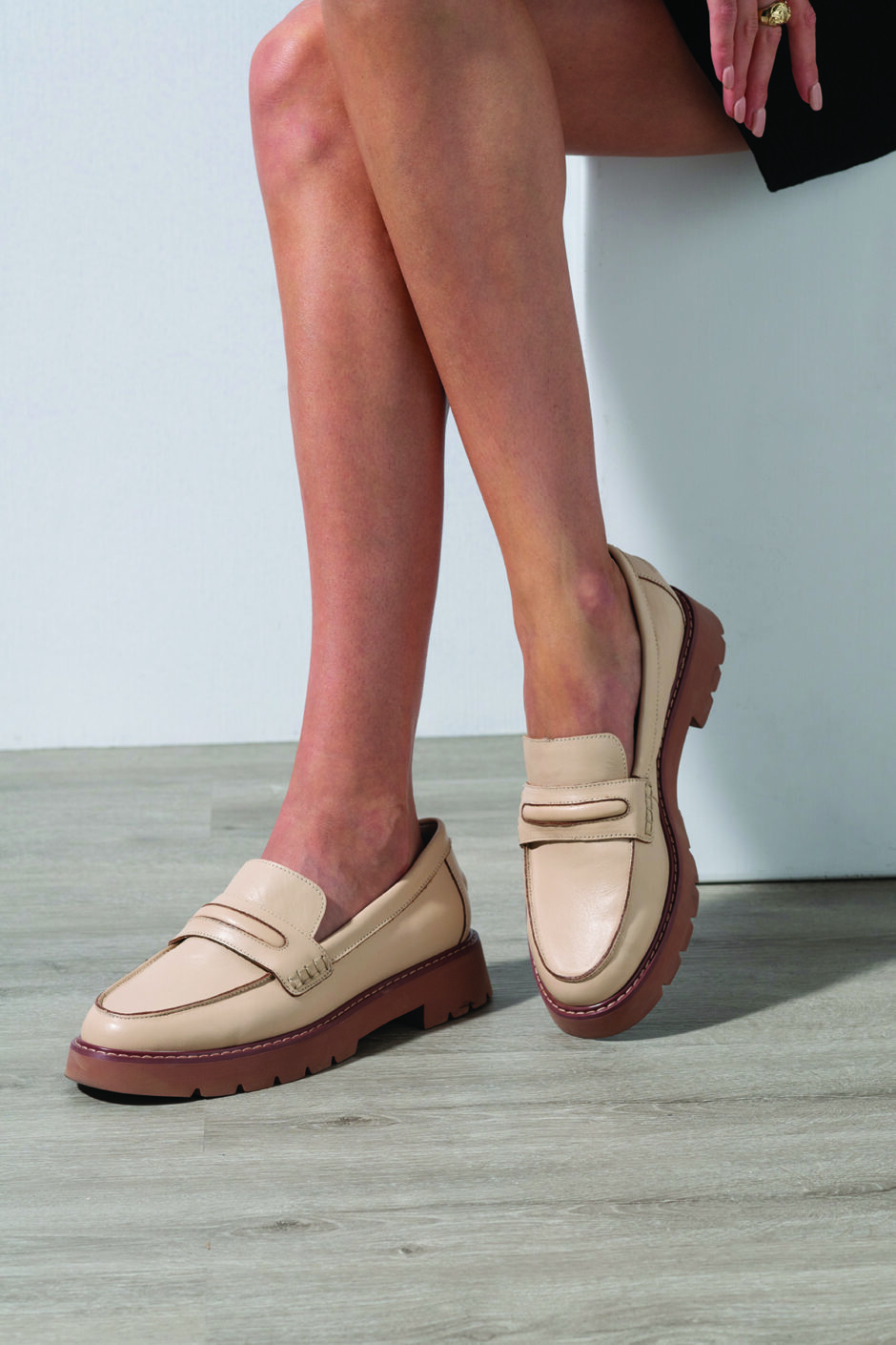 Sanctuary loafers feature Bio Oil Memory Foam insoles. 