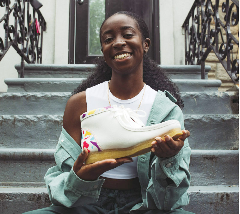 Tola Oseni Celebrates the Clarks Wallabee Through ONE School's